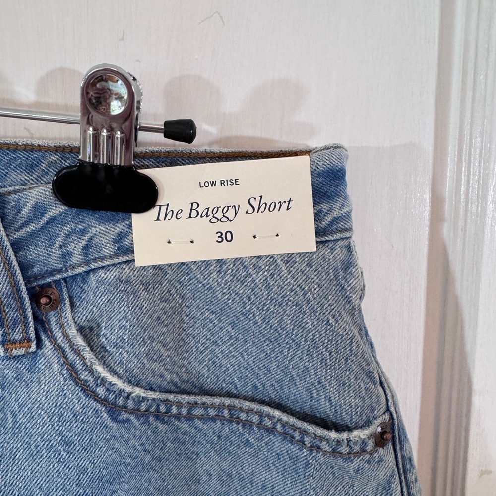 Abercrombie & Fitch Light Blue Jean Shorts shortie Denim - Picture 3 of 8